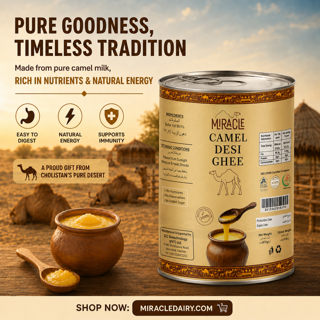 Miracle Camel Milk Desi Ghee 870G