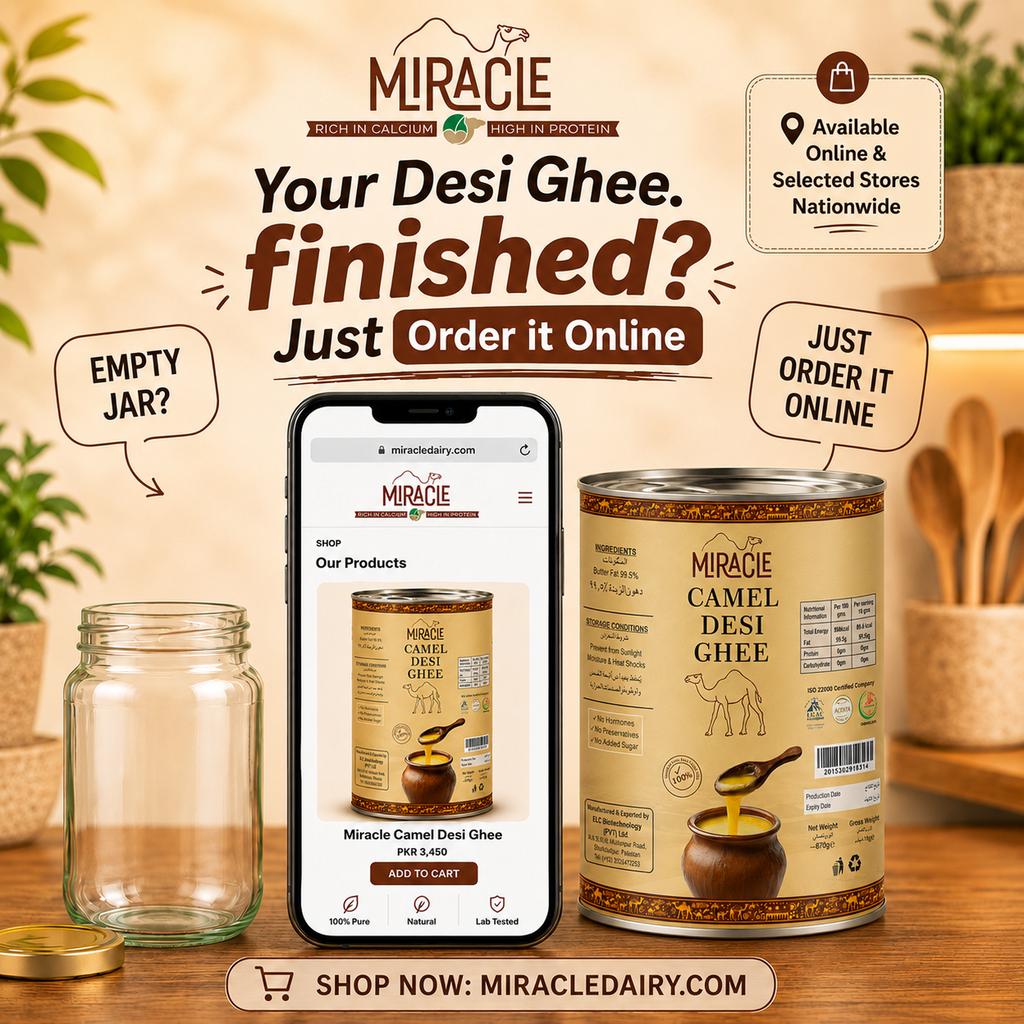 Miracle Camel Milk Desi Ghee 870G