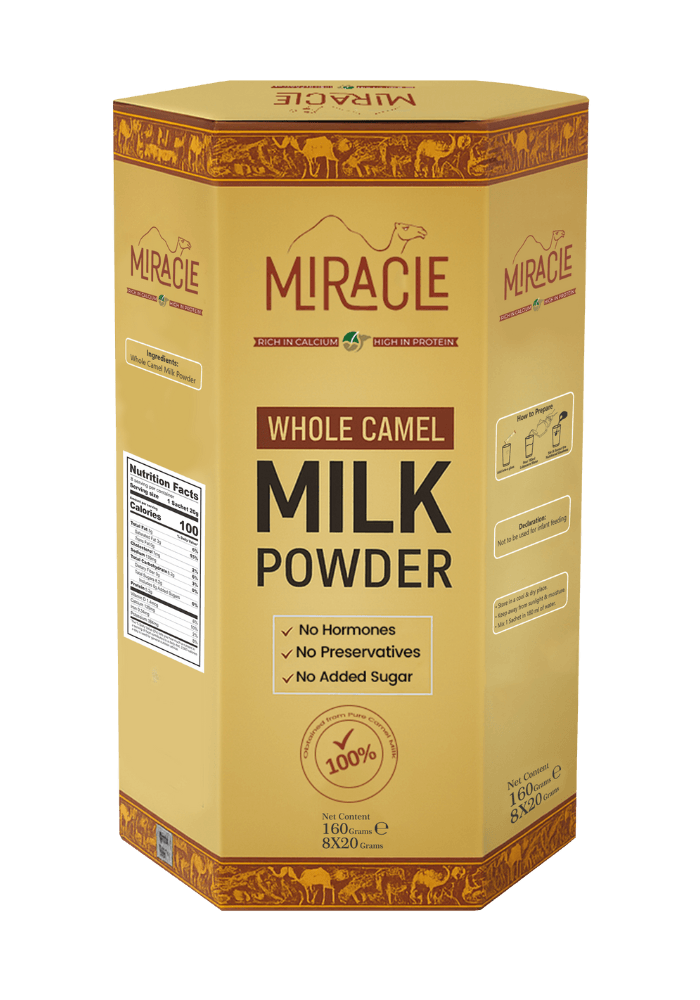 Miracle Whole Camel Milk Powder Drum (8 Sachet)