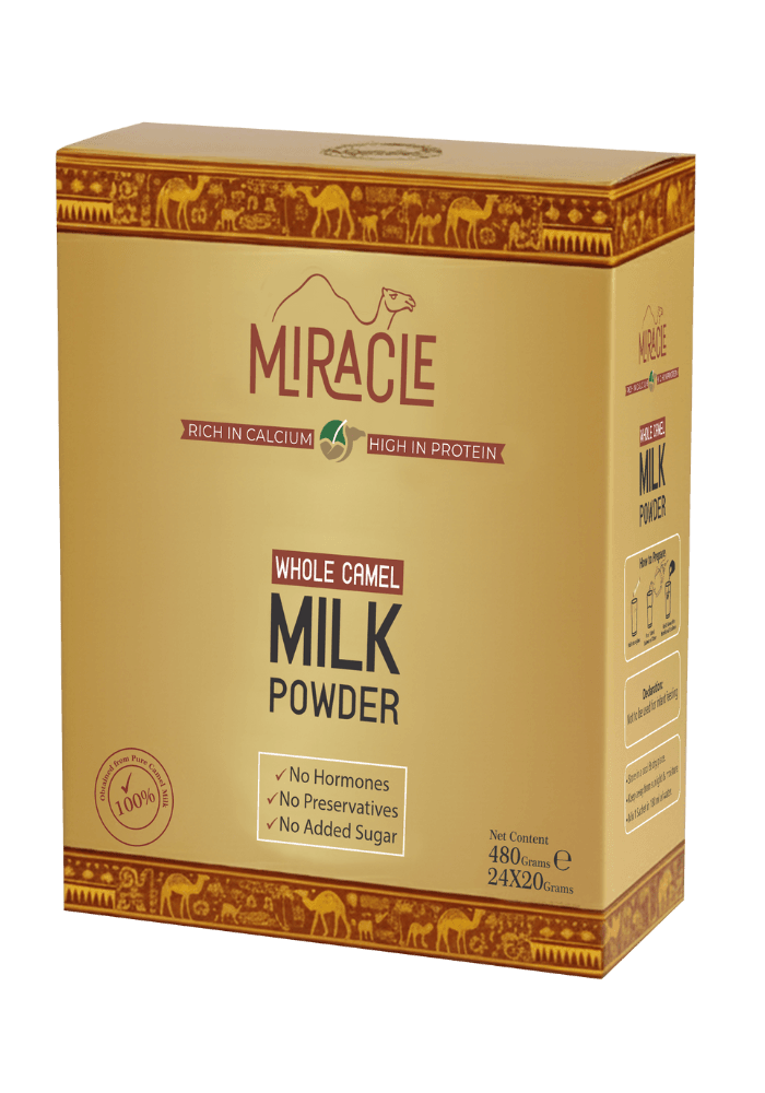 Miracle Whole Camel Milk Powder Box (24 Sachet)